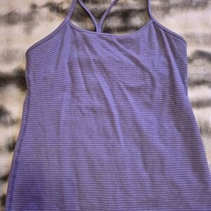 Lululemon Athletica Purple Striped Camisole